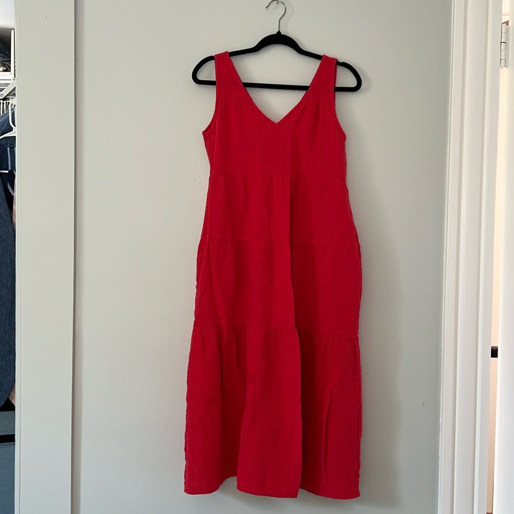 Marine Layer Corinne Double Cloth Maxi Dress